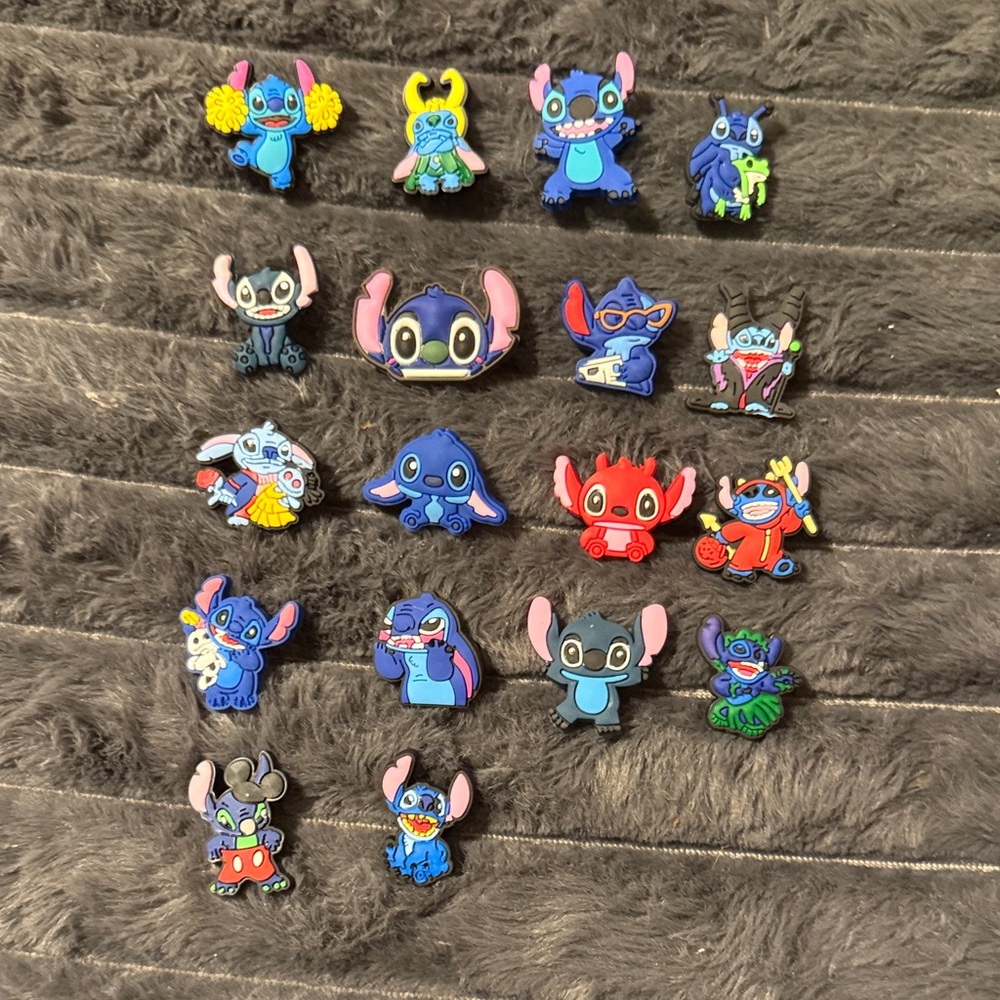 Stitch Character Shoe Charm Set - Multicolor